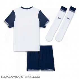 Camisa de Futebol Tottenham Hotspur Equipamento Principal Infantil 2024-25 Manga Curta (+ Calças curtas)